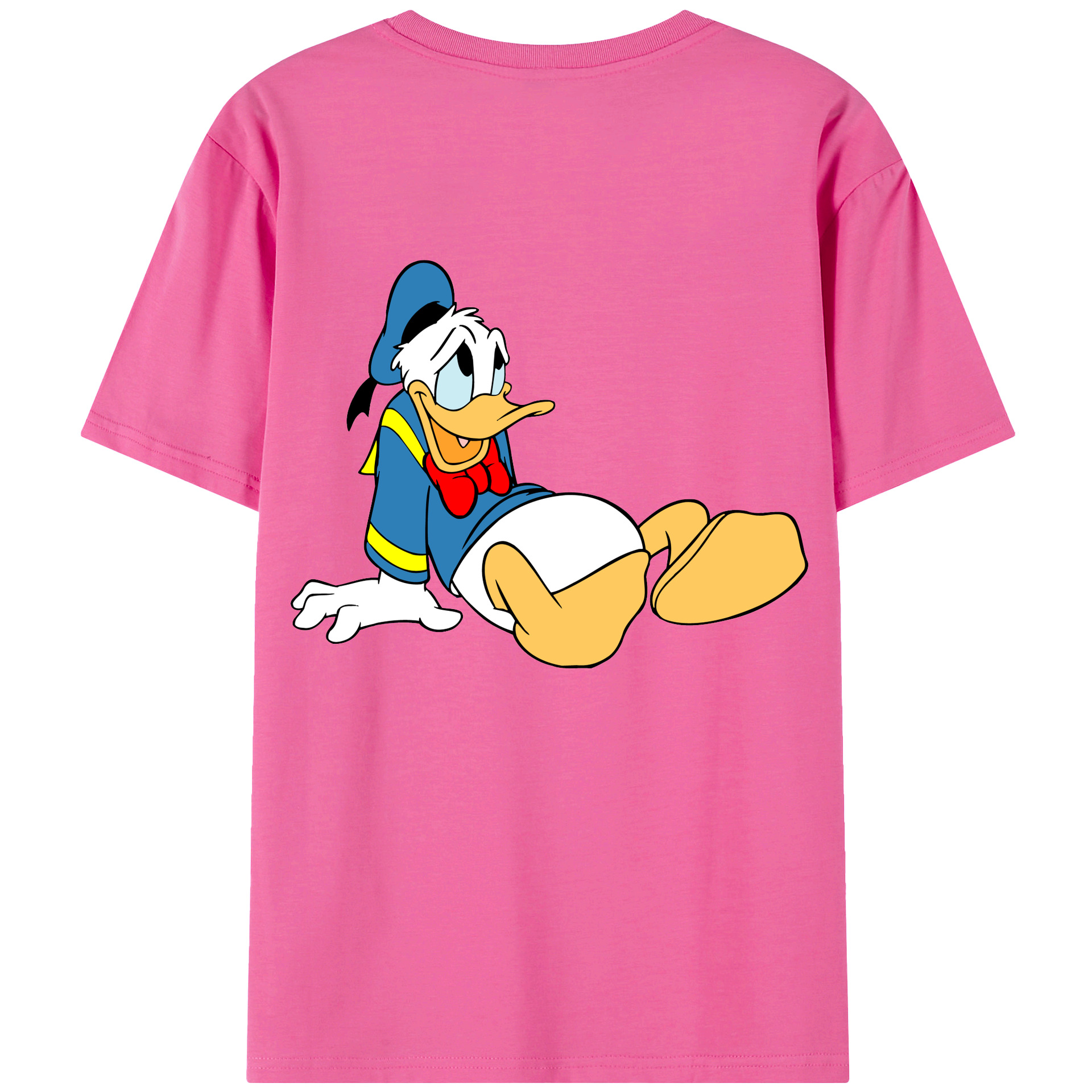 （画像用） ミッキーマウス Mickey Mouse レディース半袖Tシャツ(バックプリント)